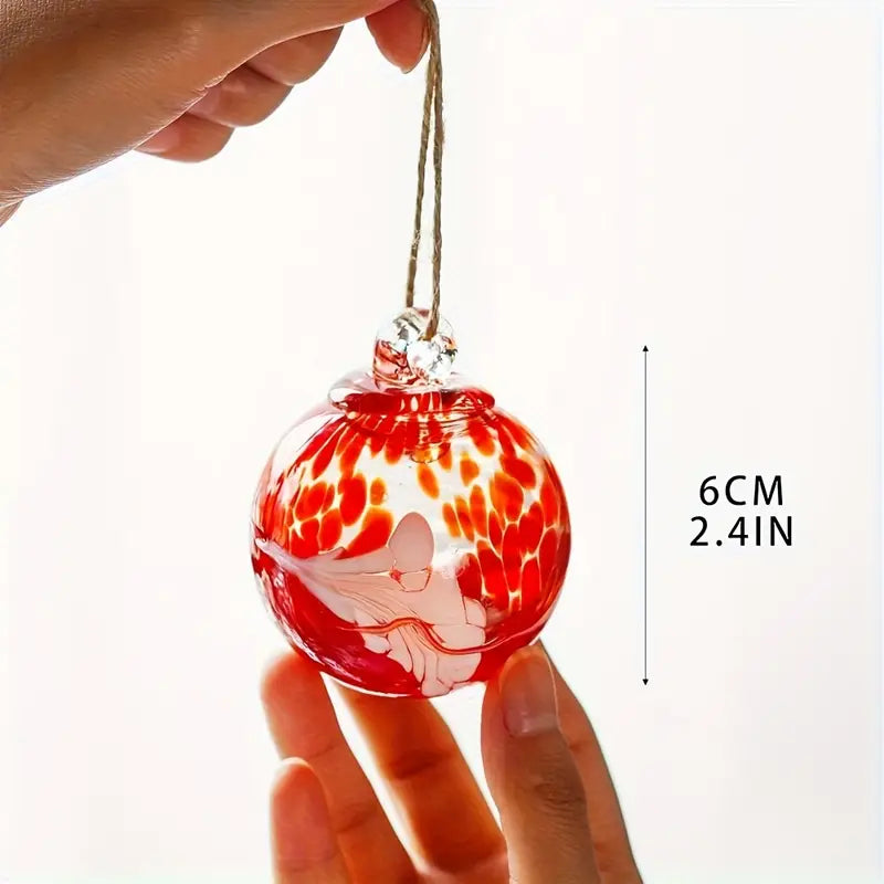 6pcs Hand-blown Glass Christmas Decoration Ornaments