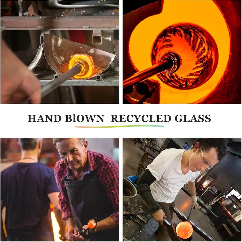 6pcs Hand-blown Glass Christmas Decoration Ornaments