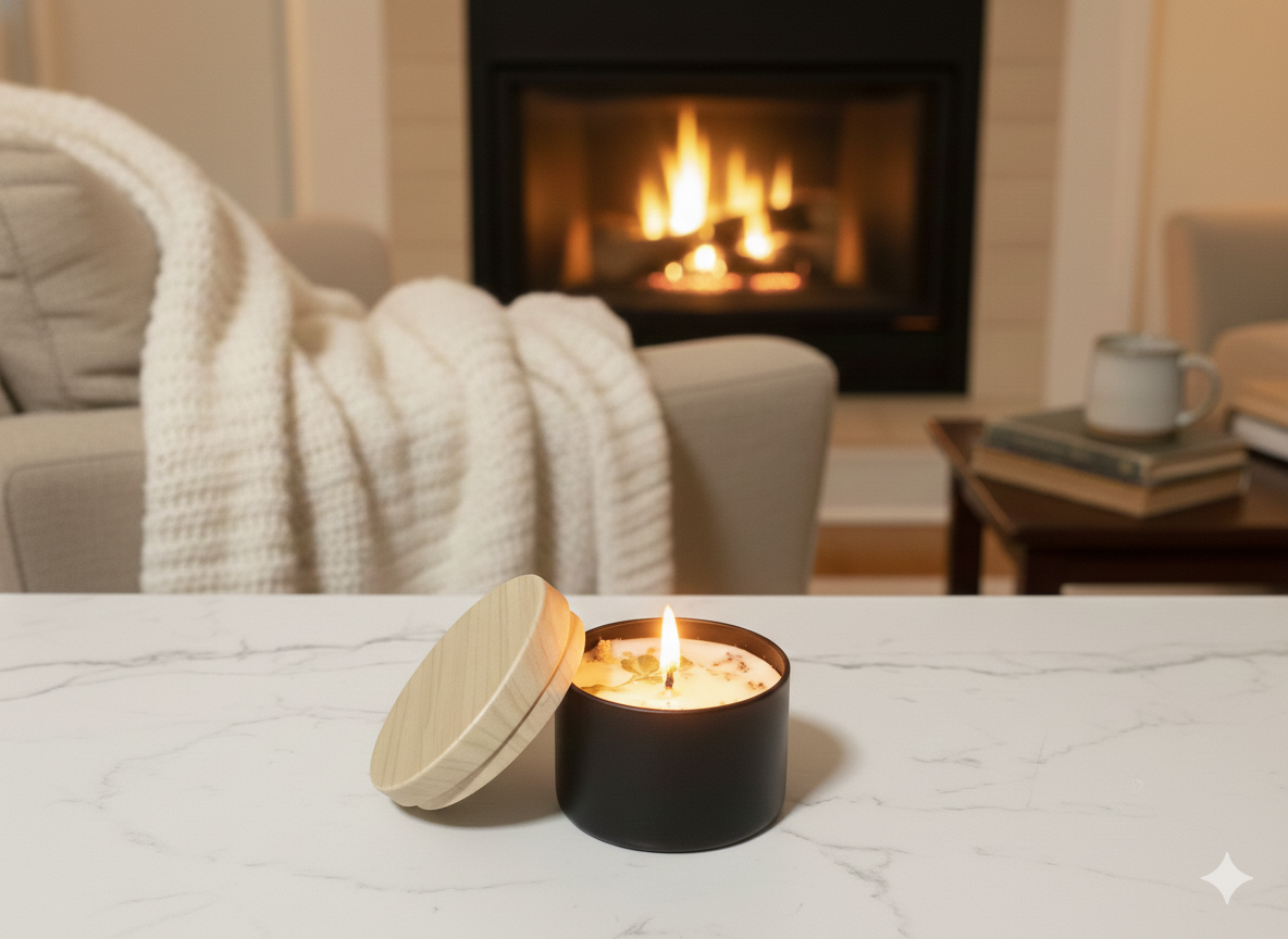 Hand Poured Wildflower Soy Candle Tins