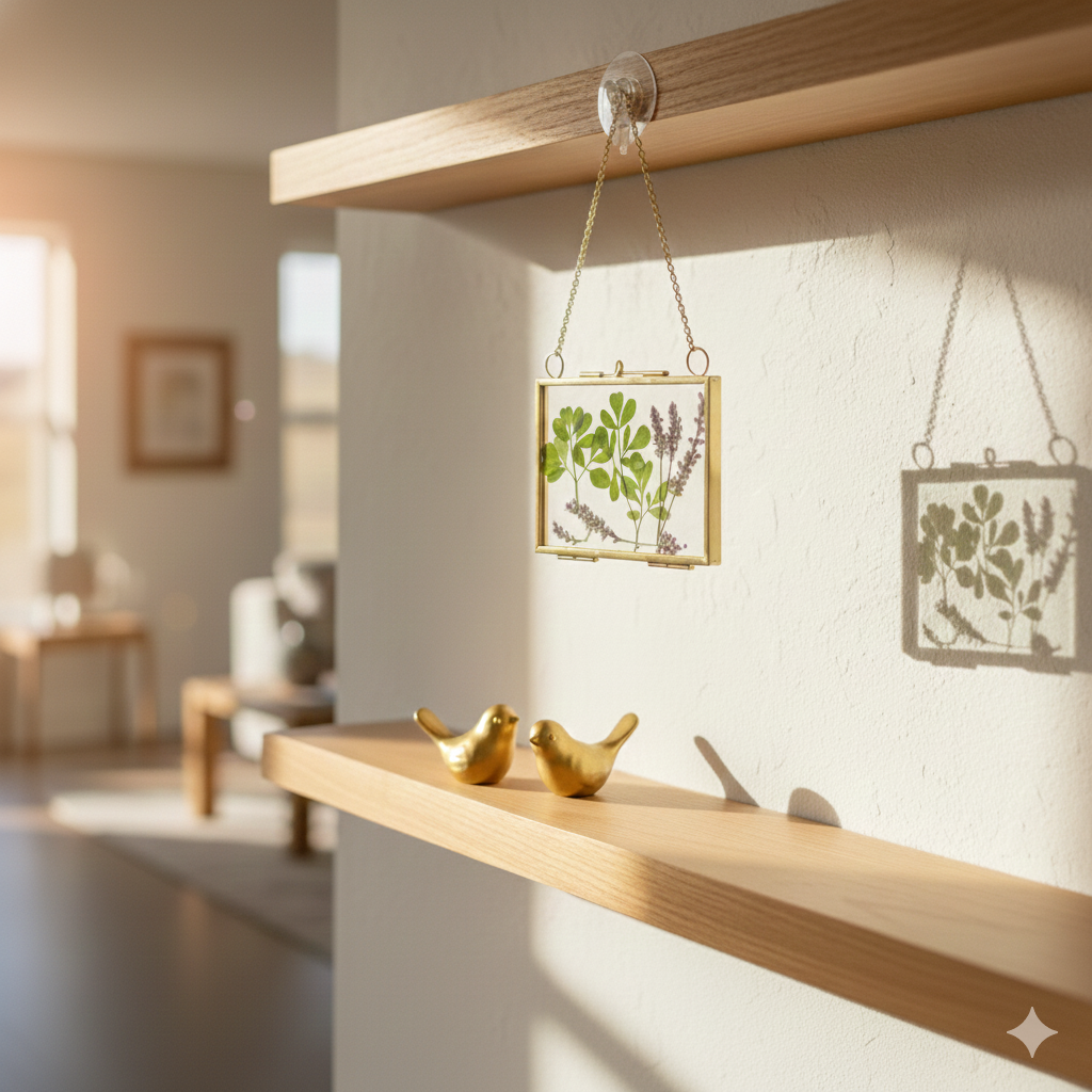 Ruta and Wildflower Suncatcher--Horizontal
