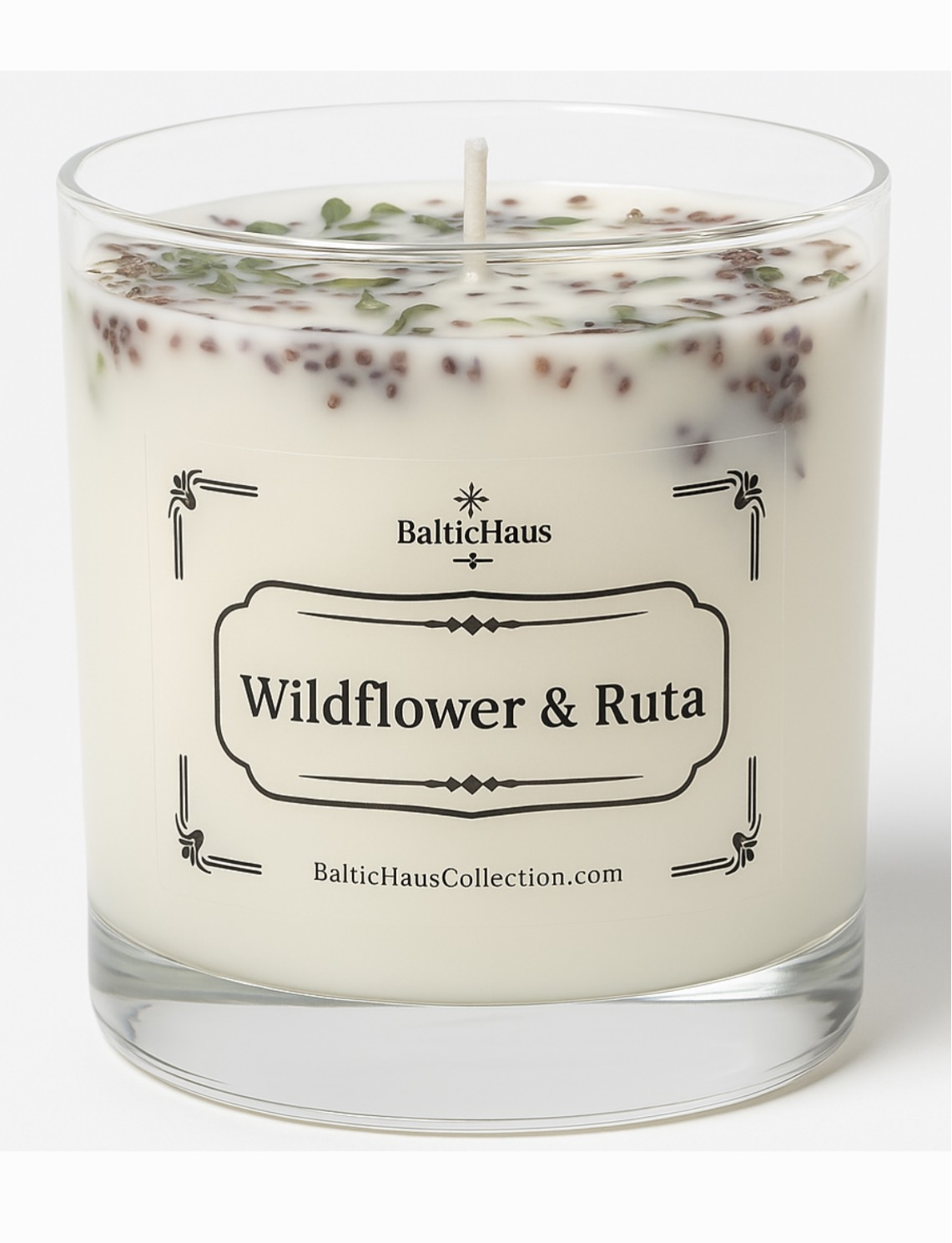Ruta Wildflower Soy Organic Candle 14.5oz w/Bamboo Lid