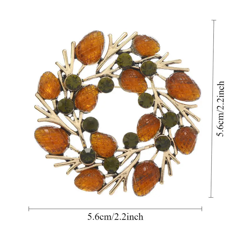 Vintage Acorn Brooch