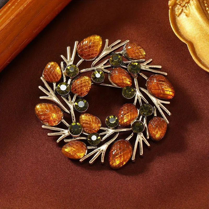 Vintage Acorn Brooch
